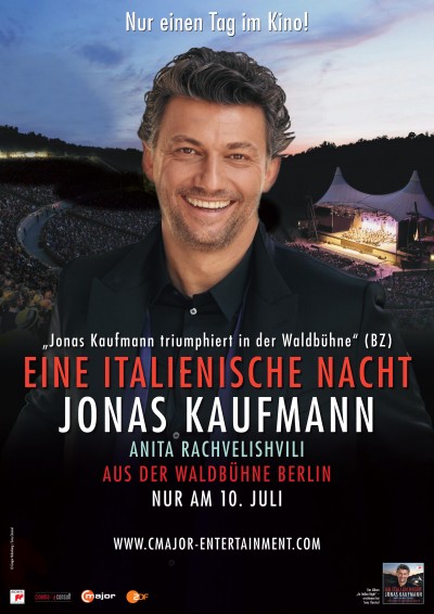 Filmplakat Eine italienische Nacht - Jonas Kaufmann aus der Waldbühne Berlin